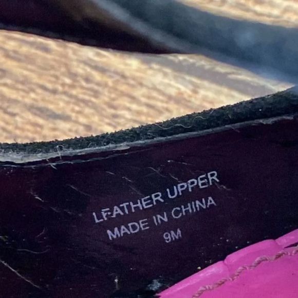 Betseyville Black Leather Star Strap Heels Womens 9M Slip On - Picture 11 of 15